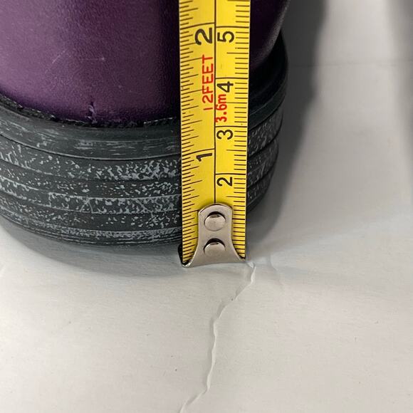 Miz Mooz Leighton Buttery Soft Leather Strapped Boots Purple Women's 11 NWOB - Picture 8 of 10